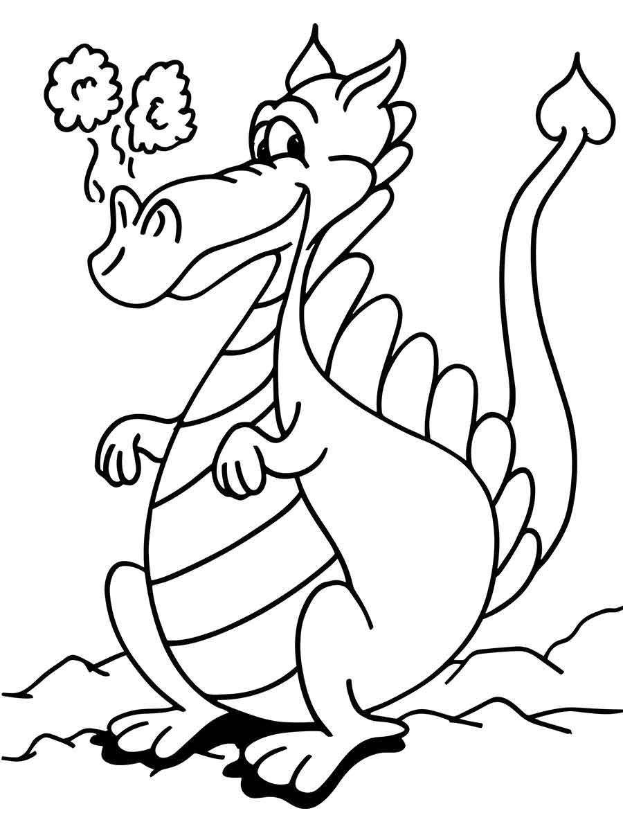 Dragon coloring page (9)