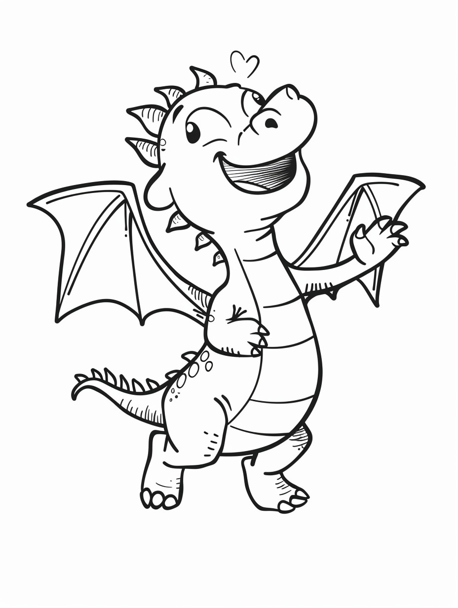 Dragons coloring page (1)