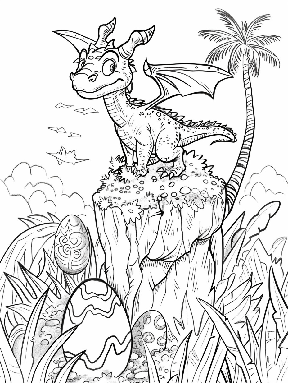 Dragons coloring page (12)