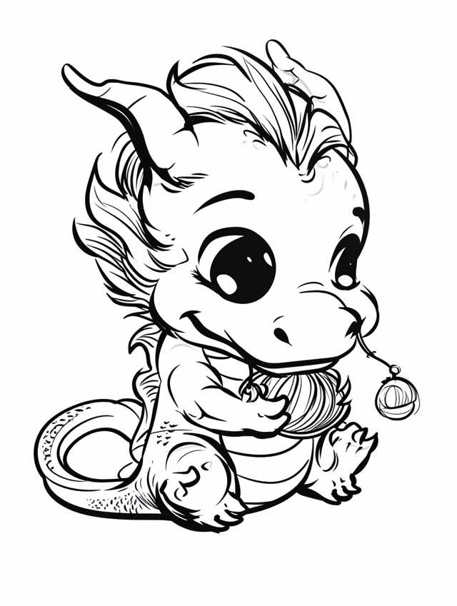 Dragons coloring page (14)