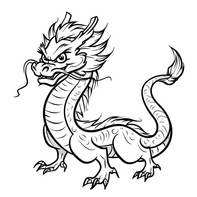 Dragons coloring page (16)