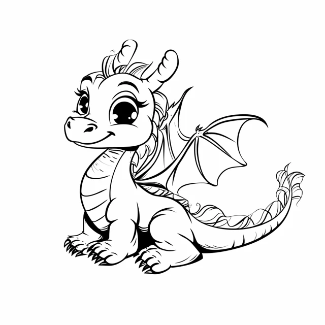 Dragons coloring page (18)