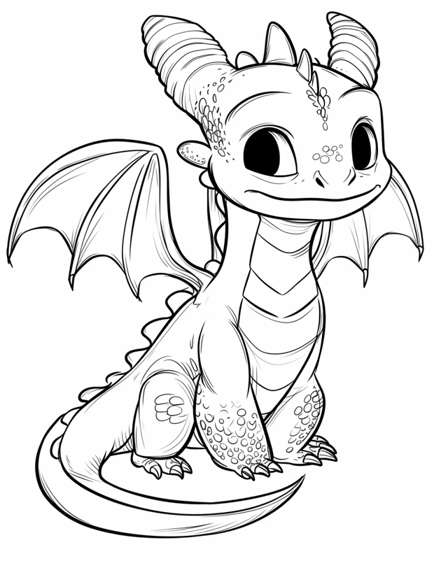 Dragons coloring page (20)