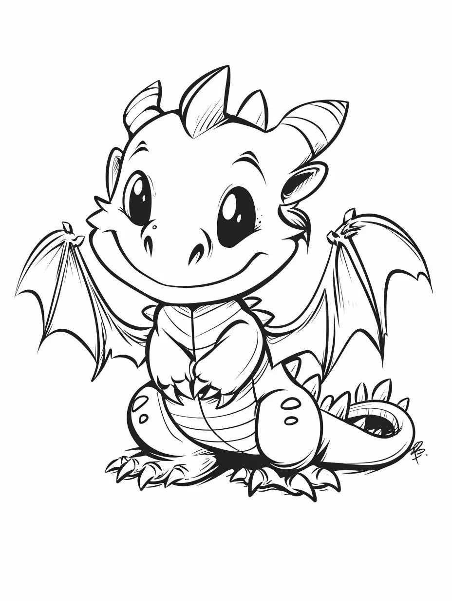 Dragons coloring page (21)