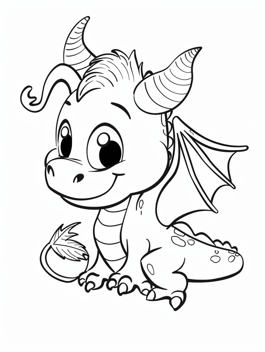 Dragons coloring page (8)