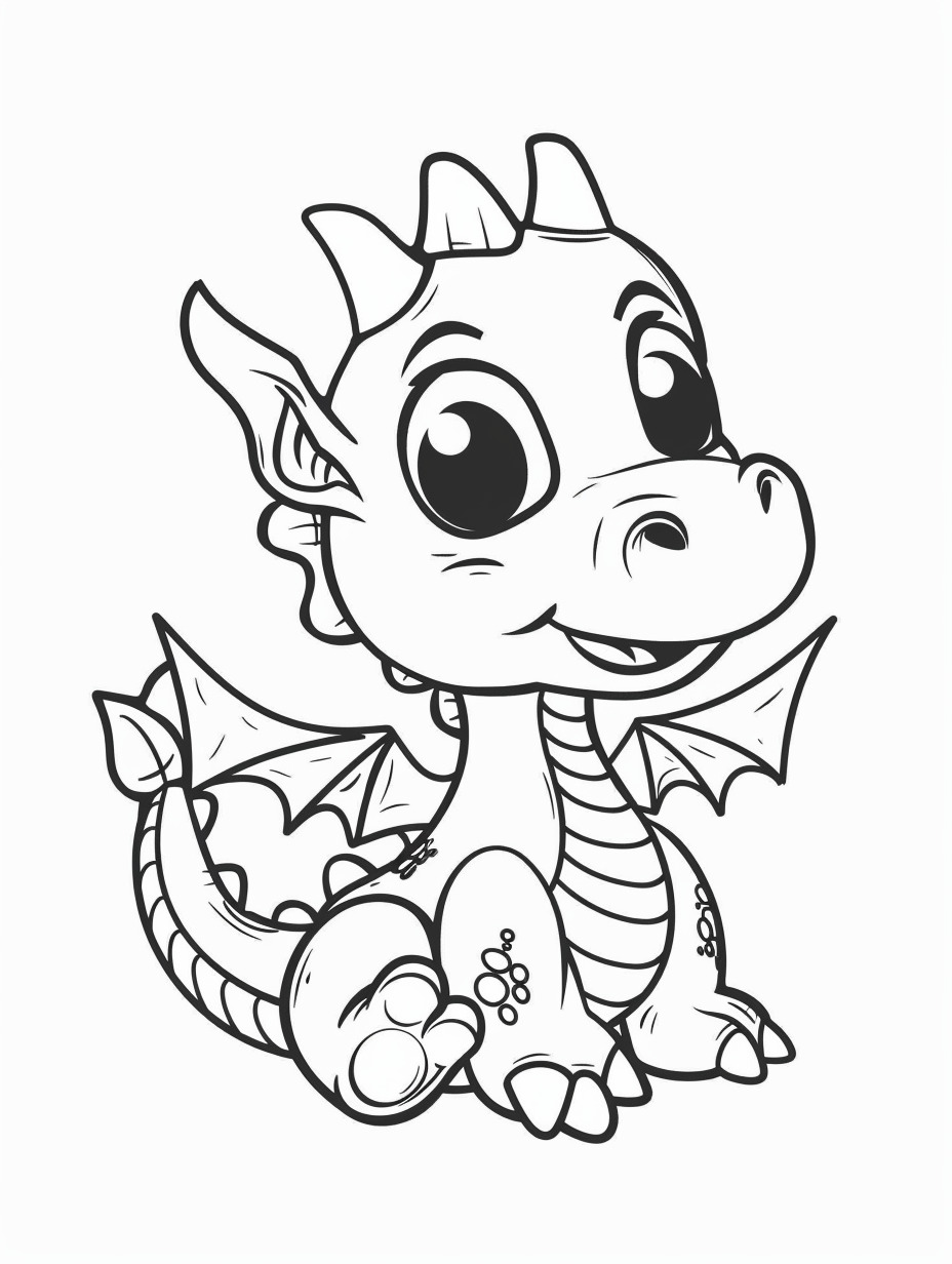 Dragons coloring page (9)