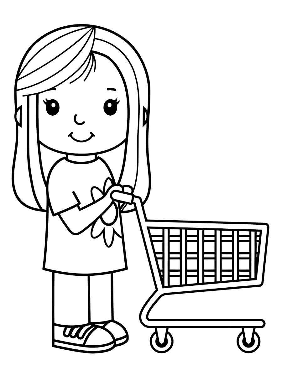 Drawing for girls to color coloring page (22)