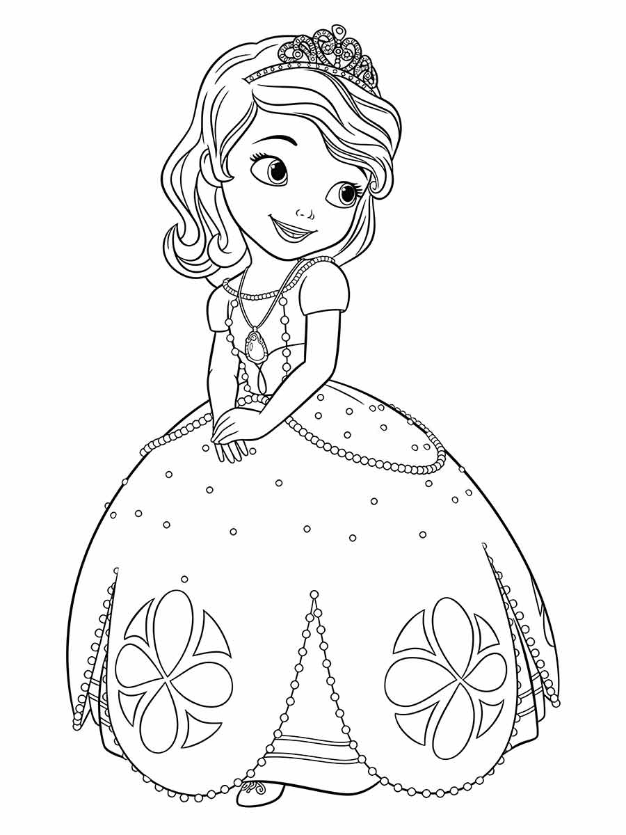 Drawing for girls to color coloring page (24)