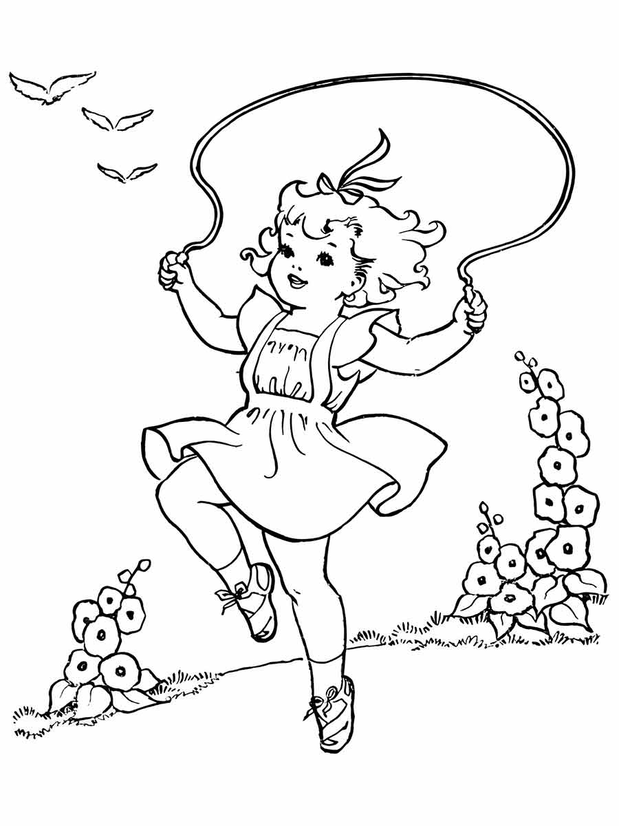 Drawing for girls to color coloring page (26)