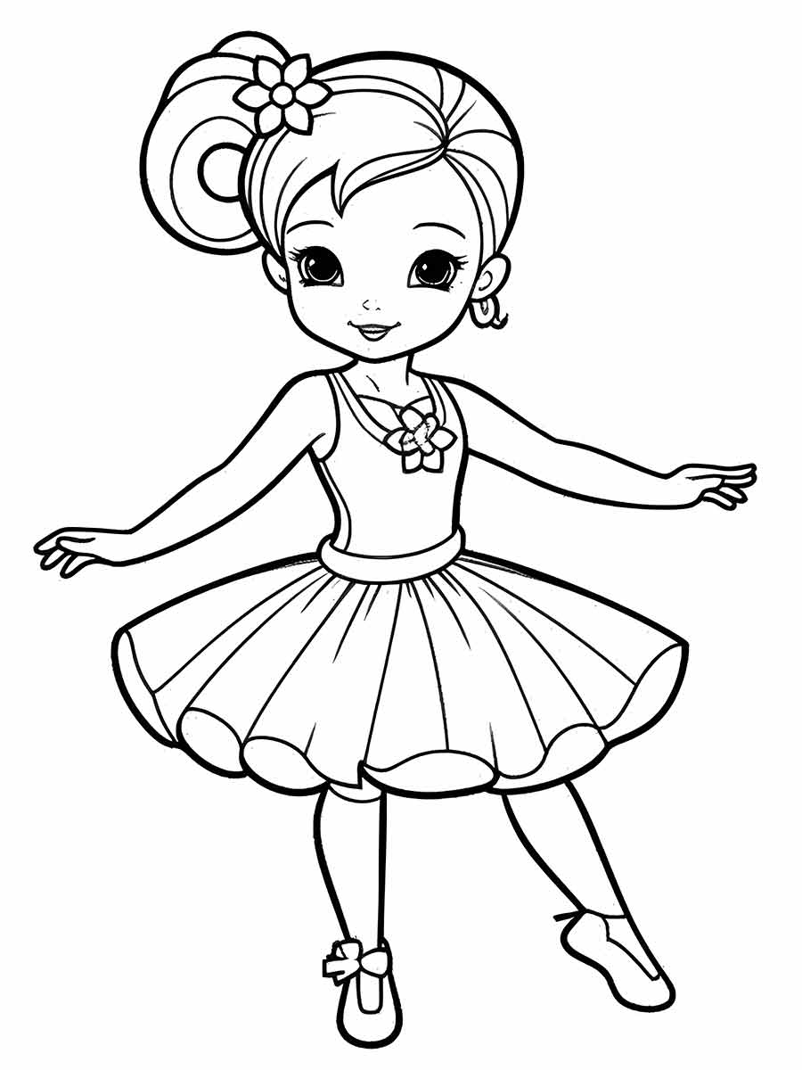 Drawing for girls to color coloring page (3)