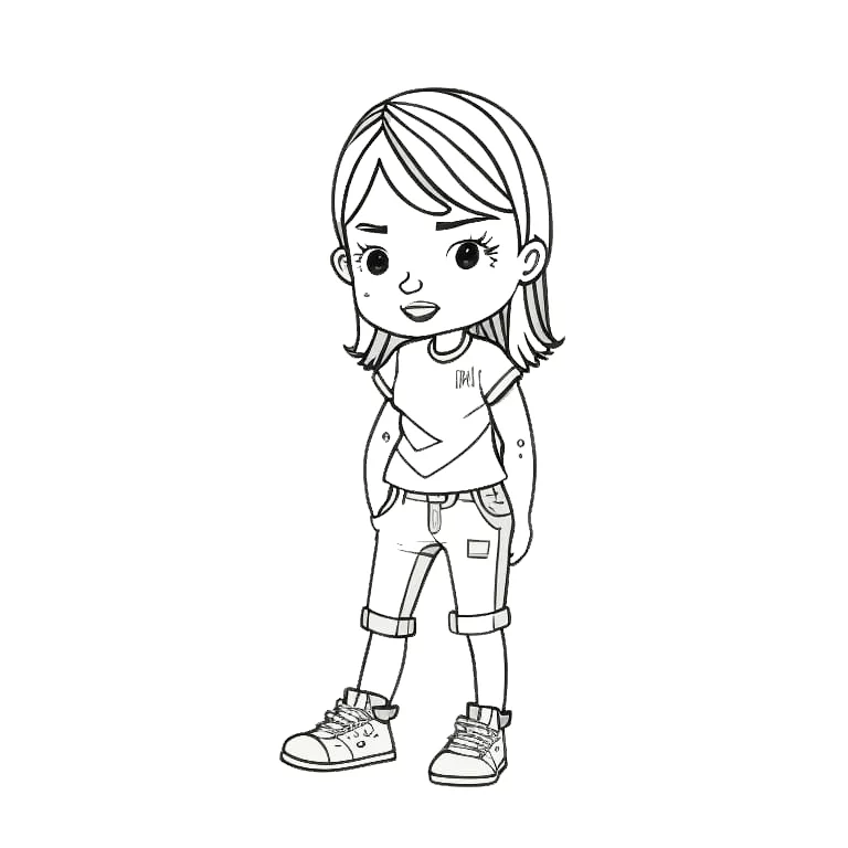 Drawing for girls to color coloring page (3)