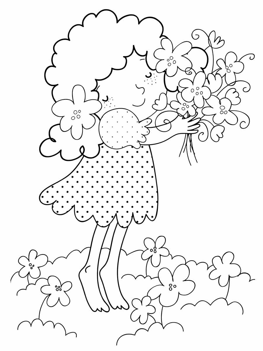 Drawing for girls to color coloring page (37)