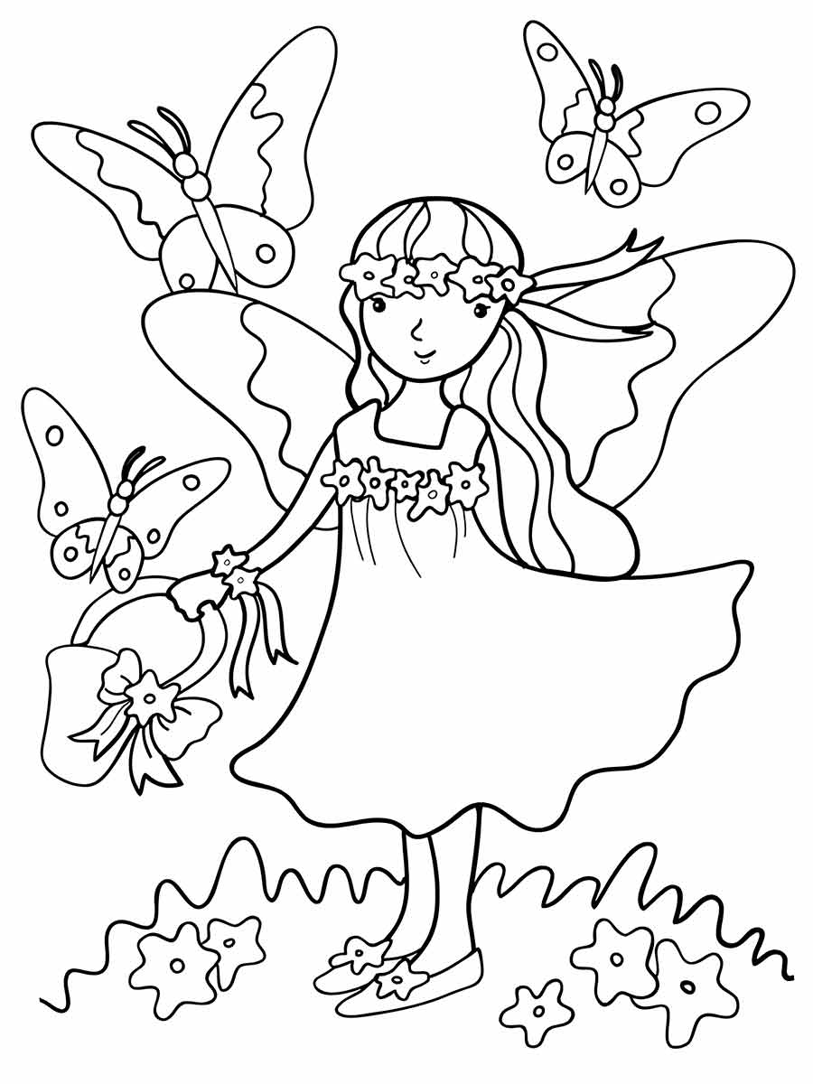 Drawing for girls to color coloring page (38)