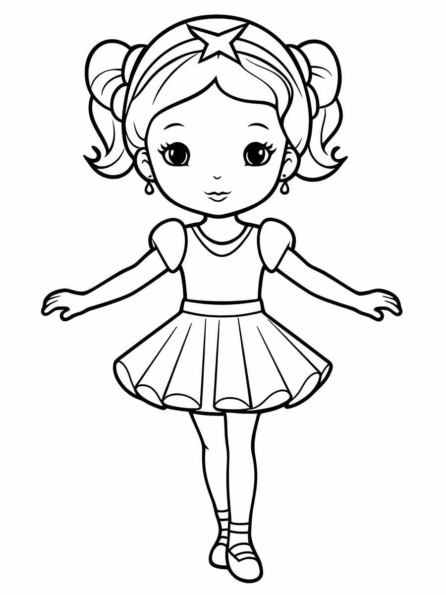 Drawing for girls to color coloring page (4)