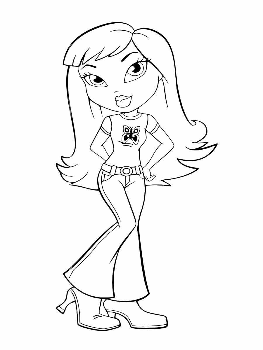 Drawing for girls to color coloring page (50)