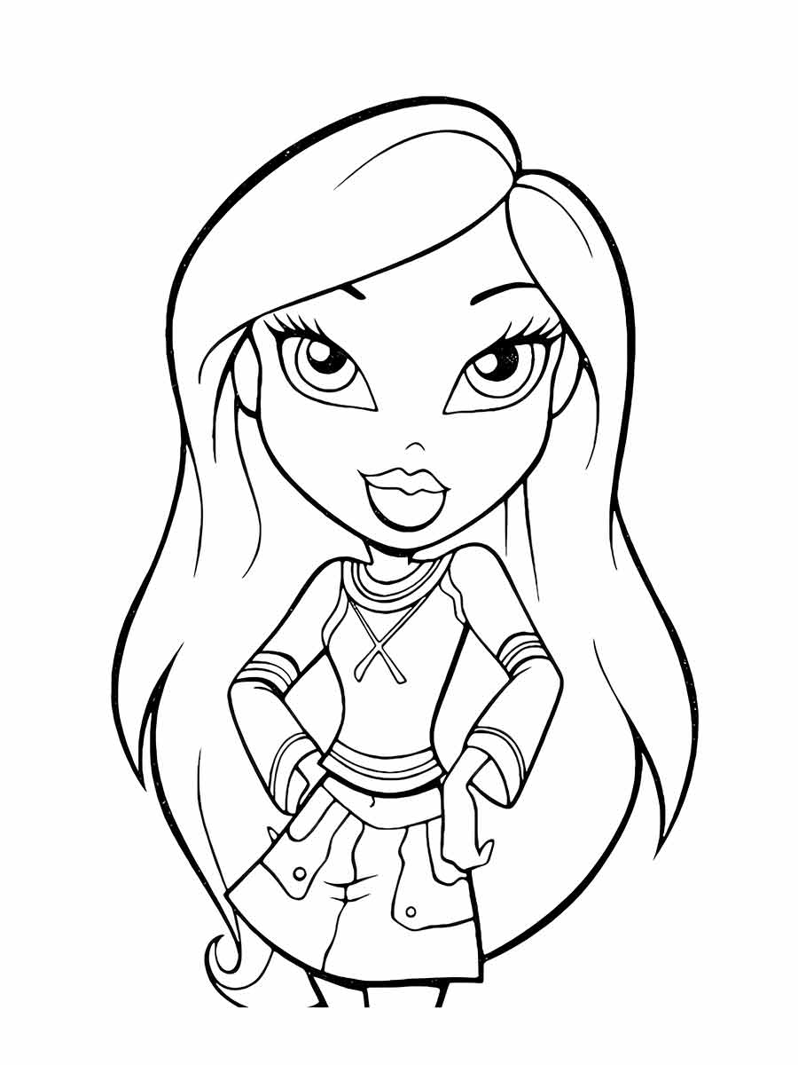 Drawing for girls to color coloring page (55)