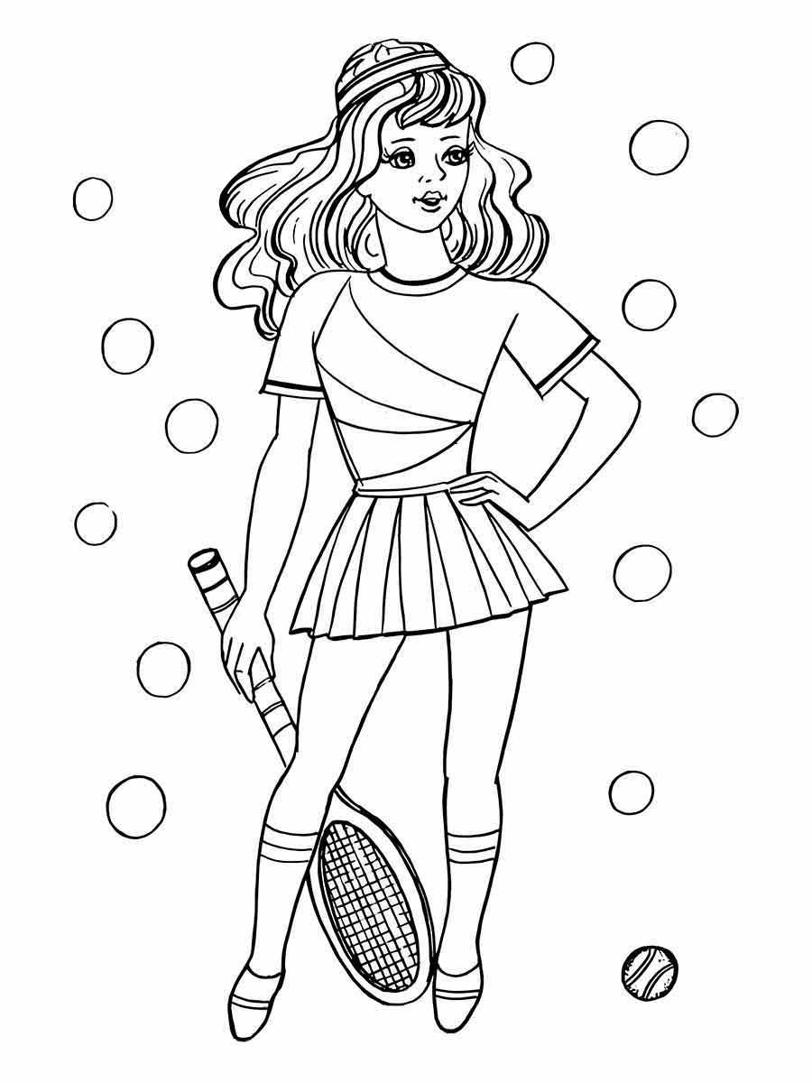 Drawing for girls to color coloring page (60)