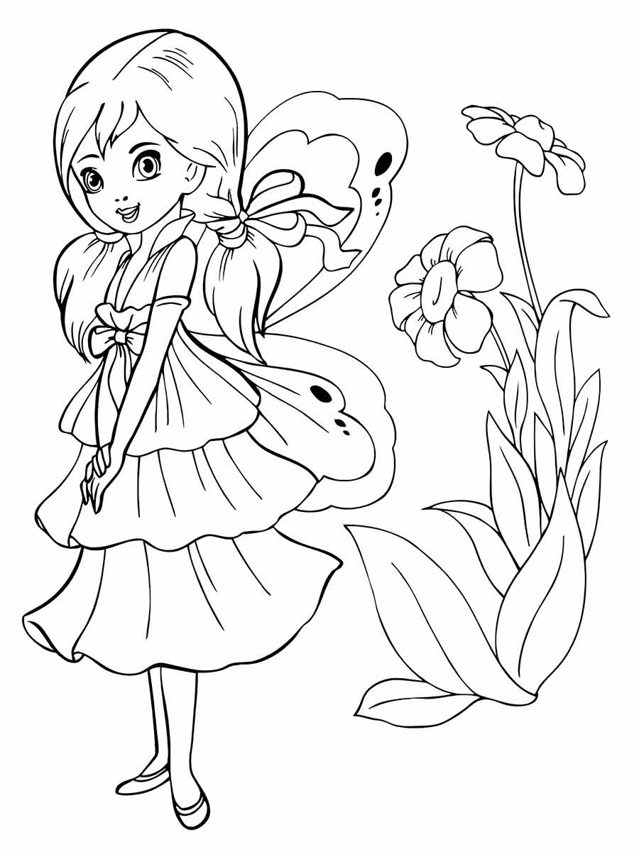 Drawing for girls to color coloring page (64)