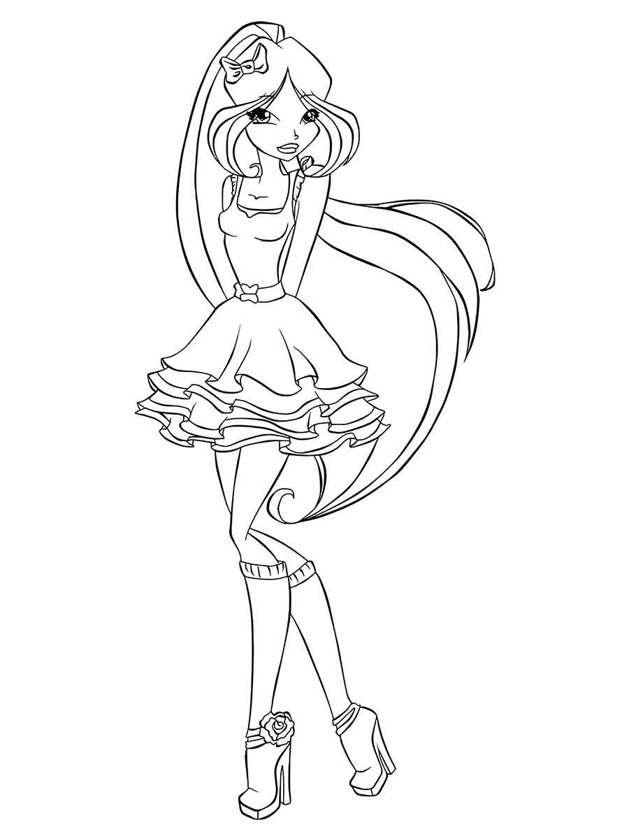 Drawing for girls to color coloring page (72)