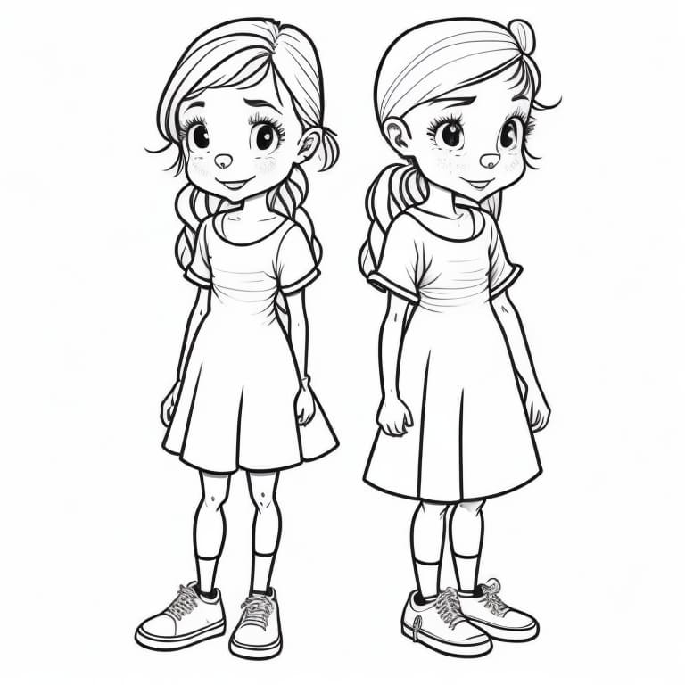 Drawing for girls to color coloring page (76)