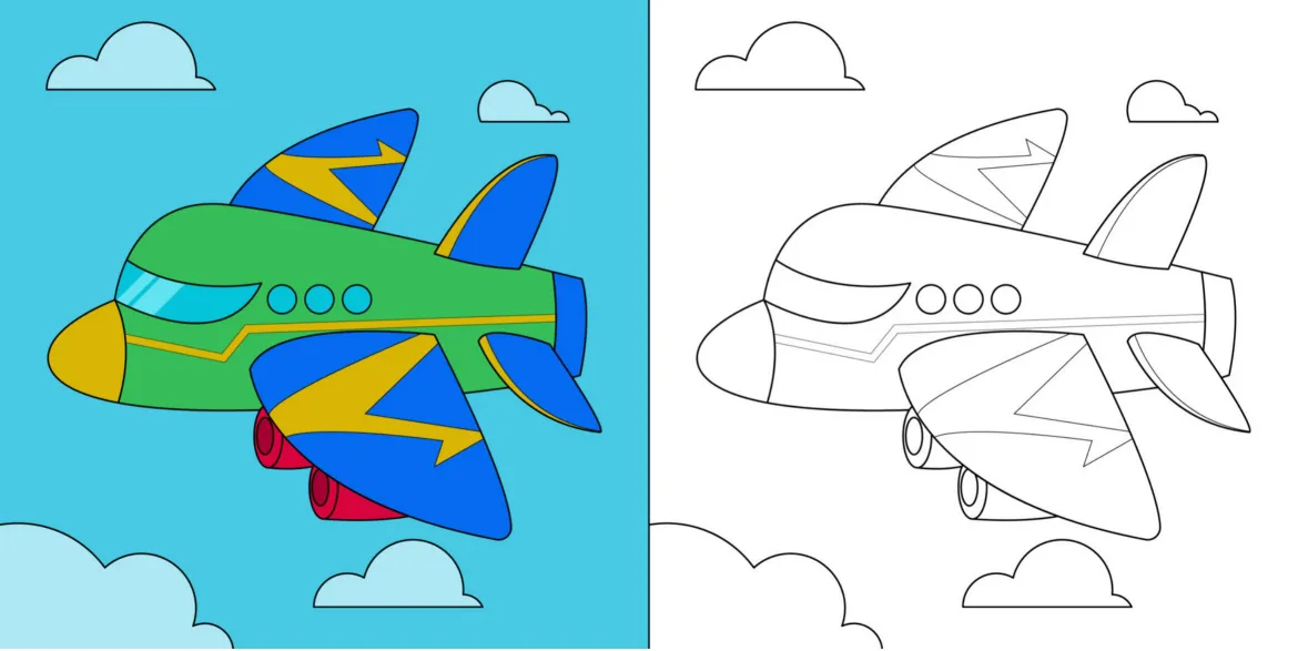 Drawing for kids to colorcoloring page (1)