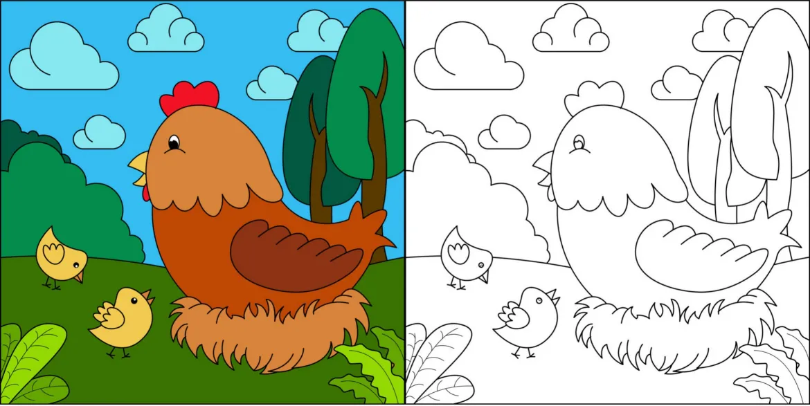 Drawing for kids to colorcoloring page (13)