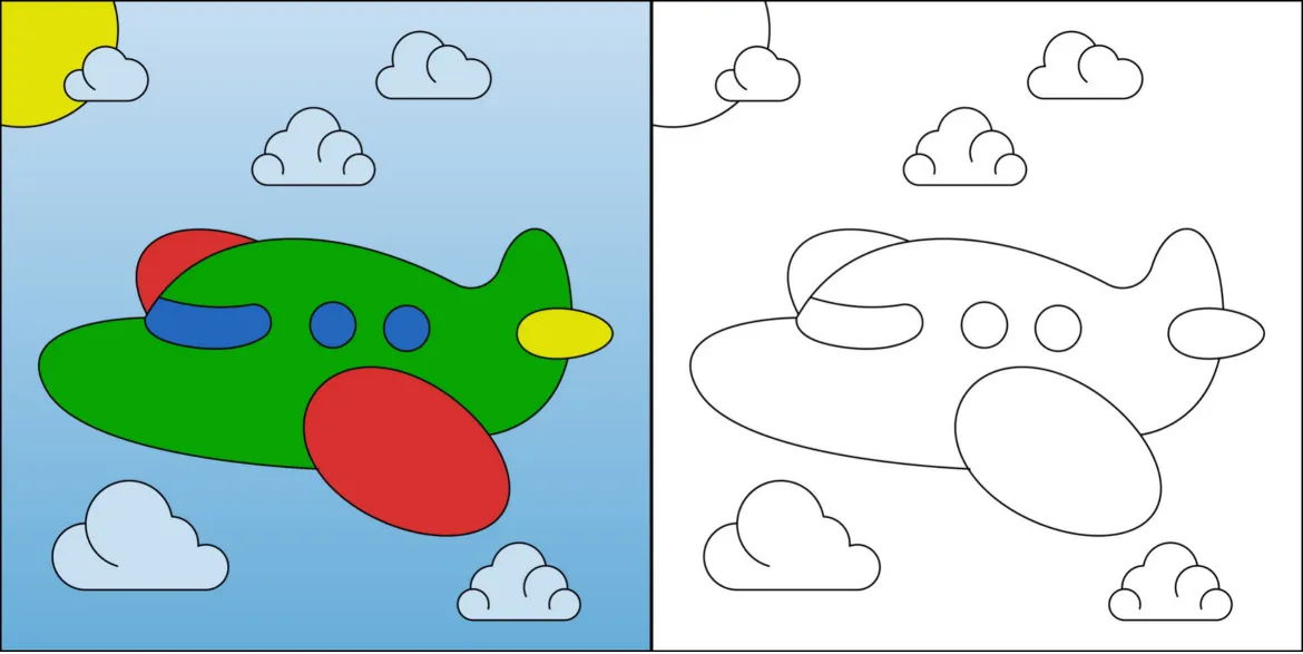 Drawing for kids to colorcoloring page (2)