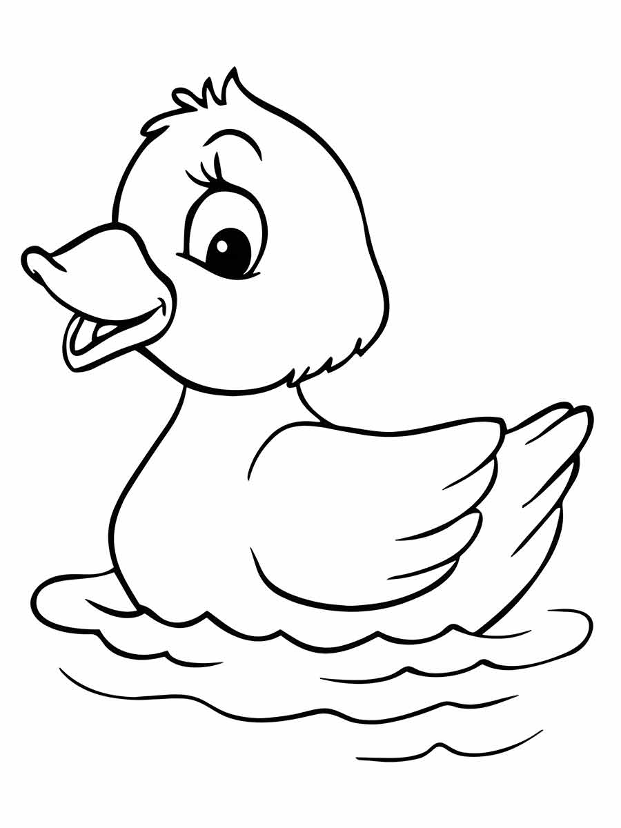 Duck coloring page (20)