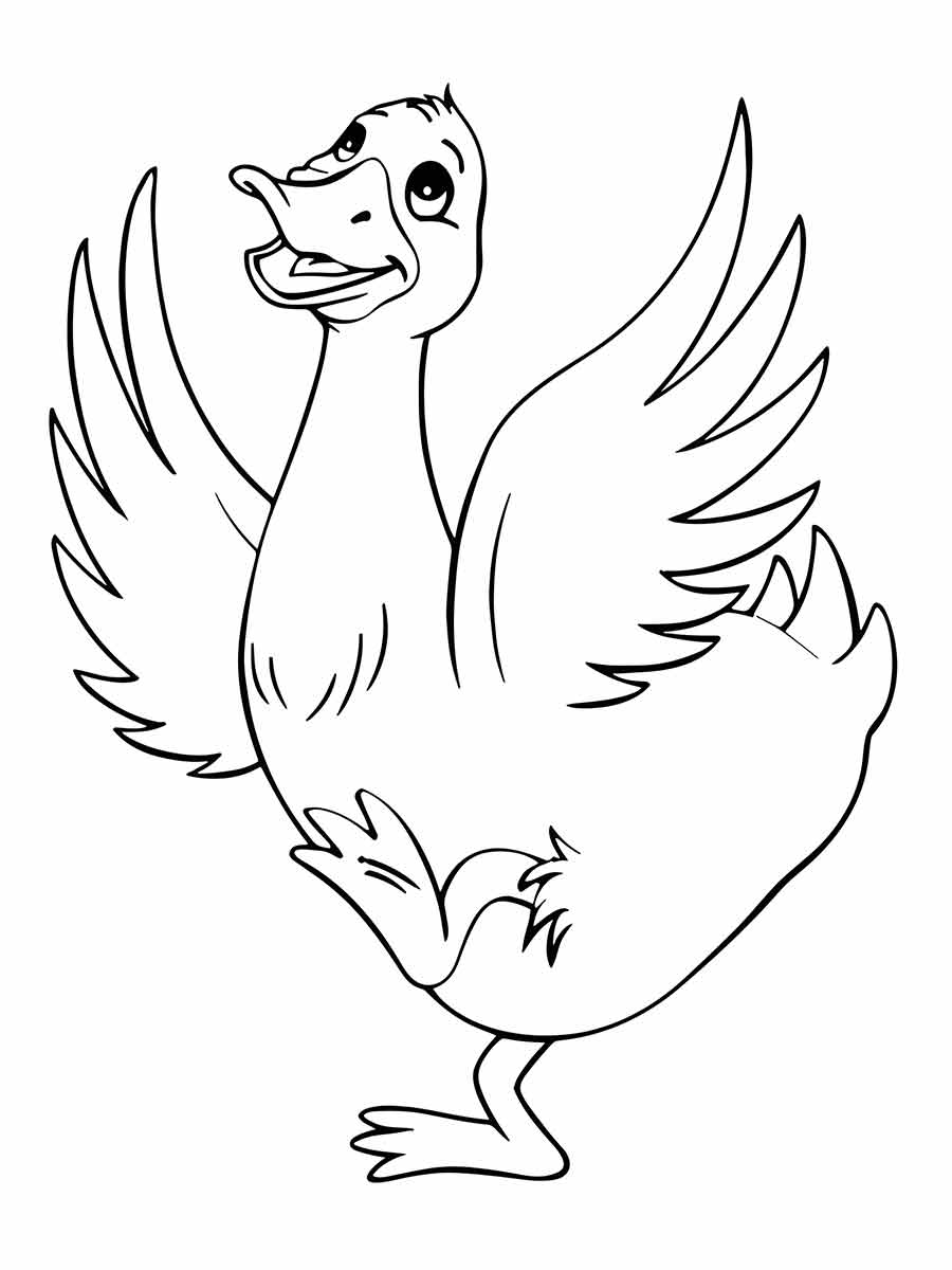 Duck coloring page (26)