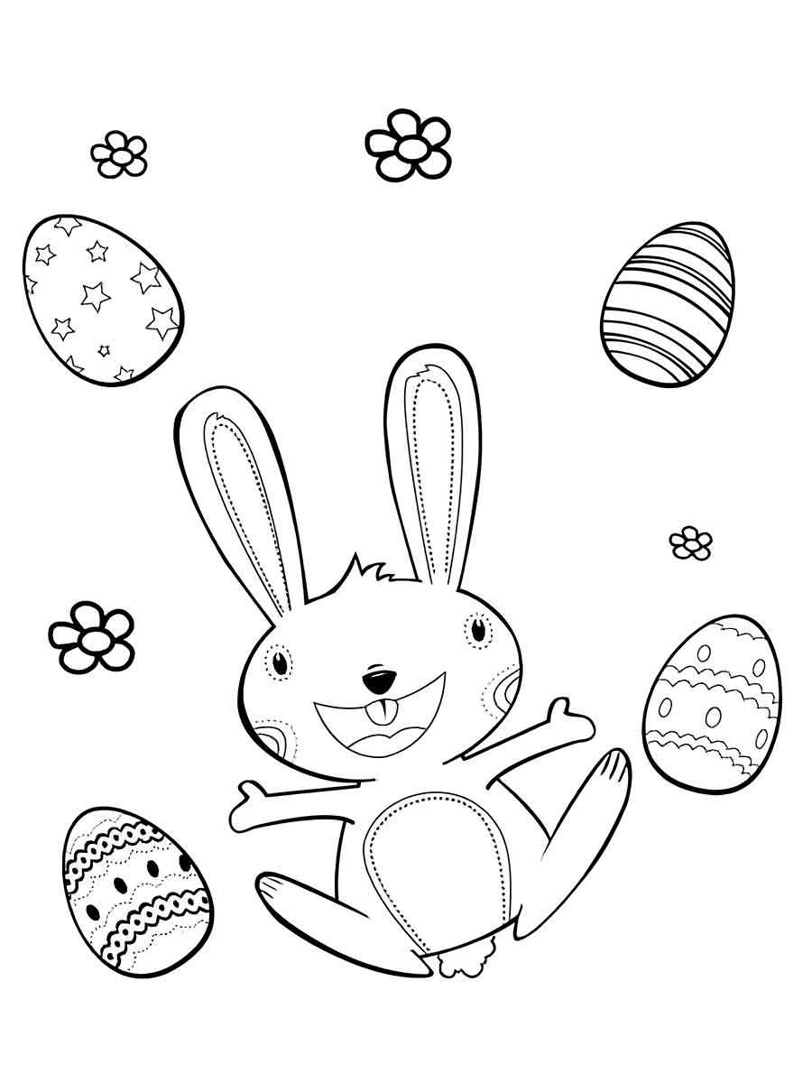 Easter bunny coloring page (10)