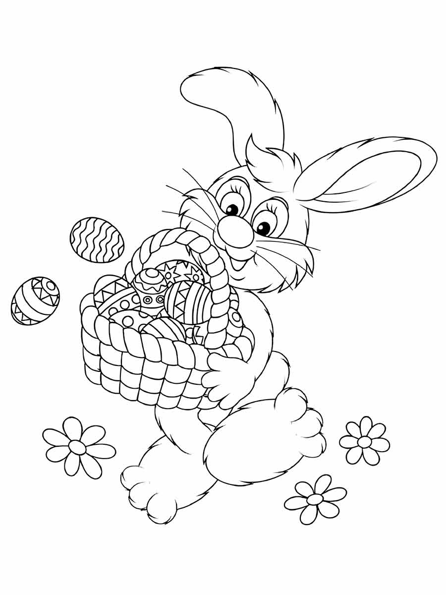 Easter bunny coloring page (11)