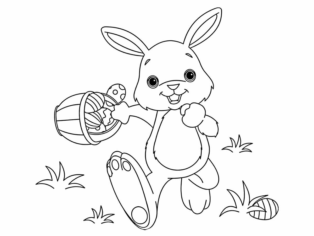 Easter bunny coloring page (12)