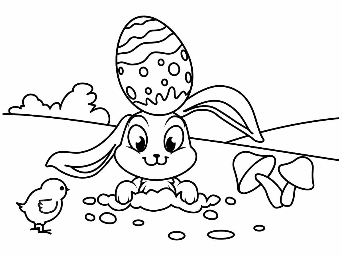 Easter bunny coloring page (16)