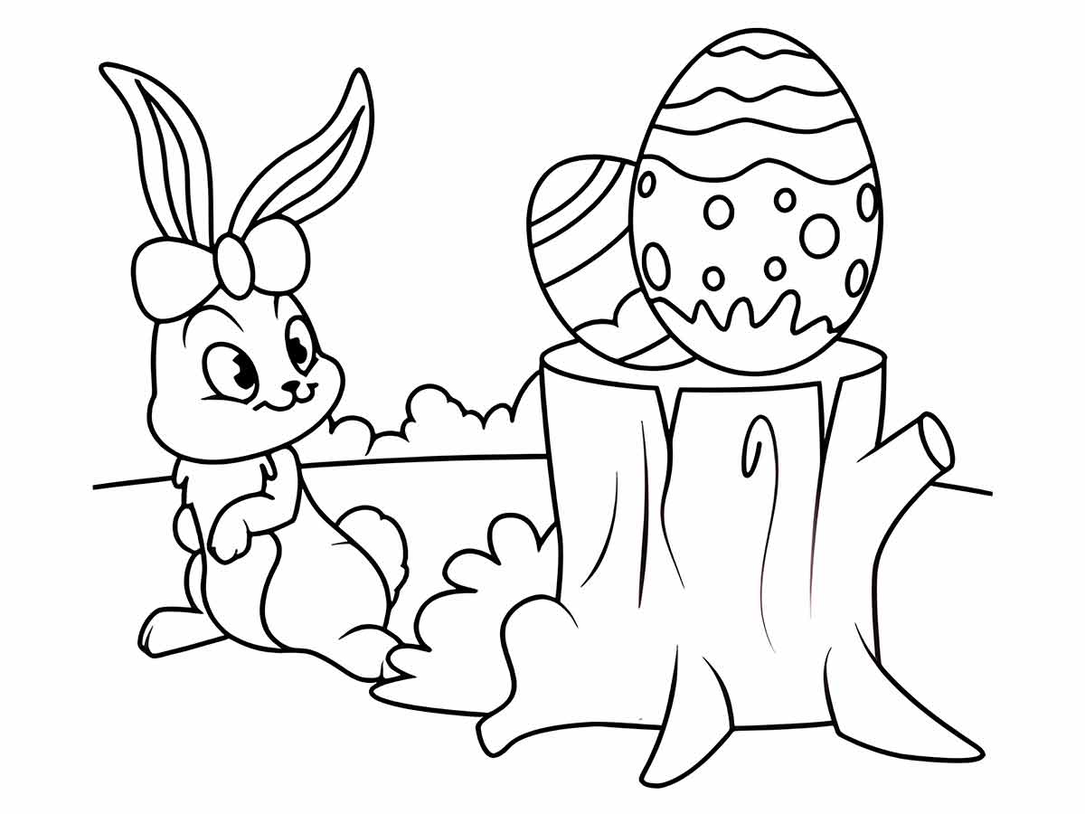 Easter bunny coloring page (17)