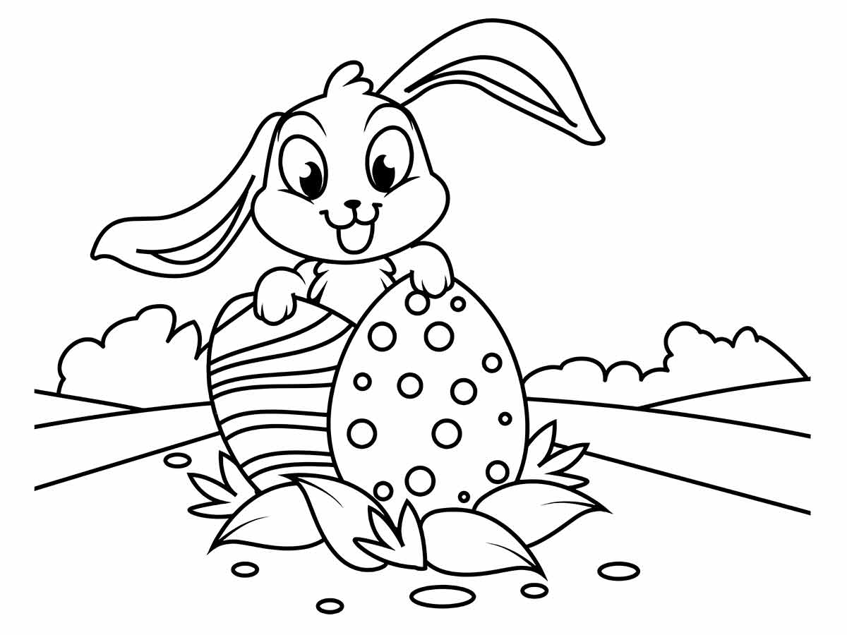 Easter bunny coloring page (18)