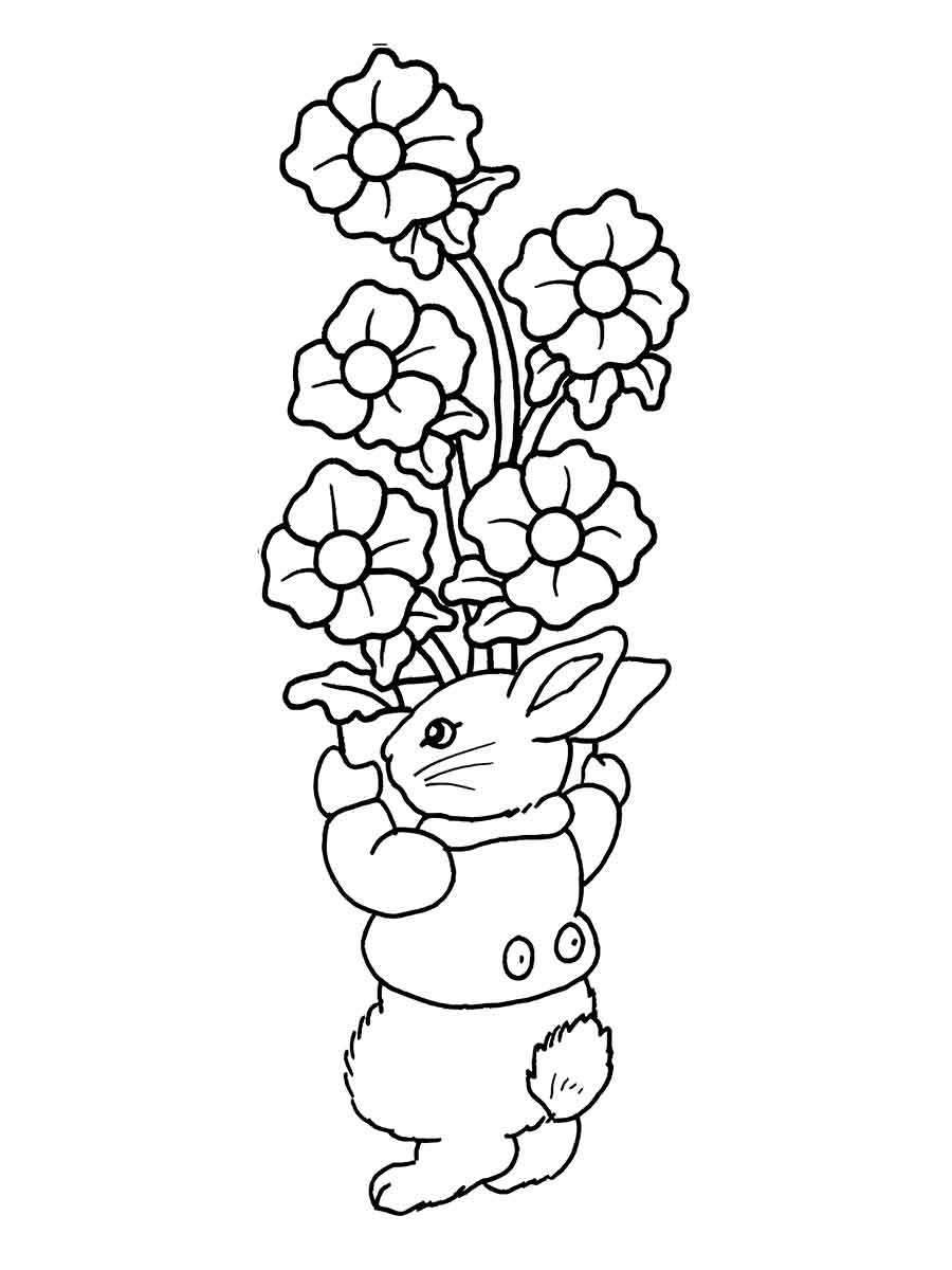 Easter bunny coloring page (25)