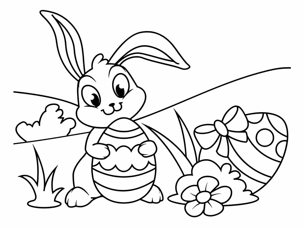 Easter bunny coloring page (26)