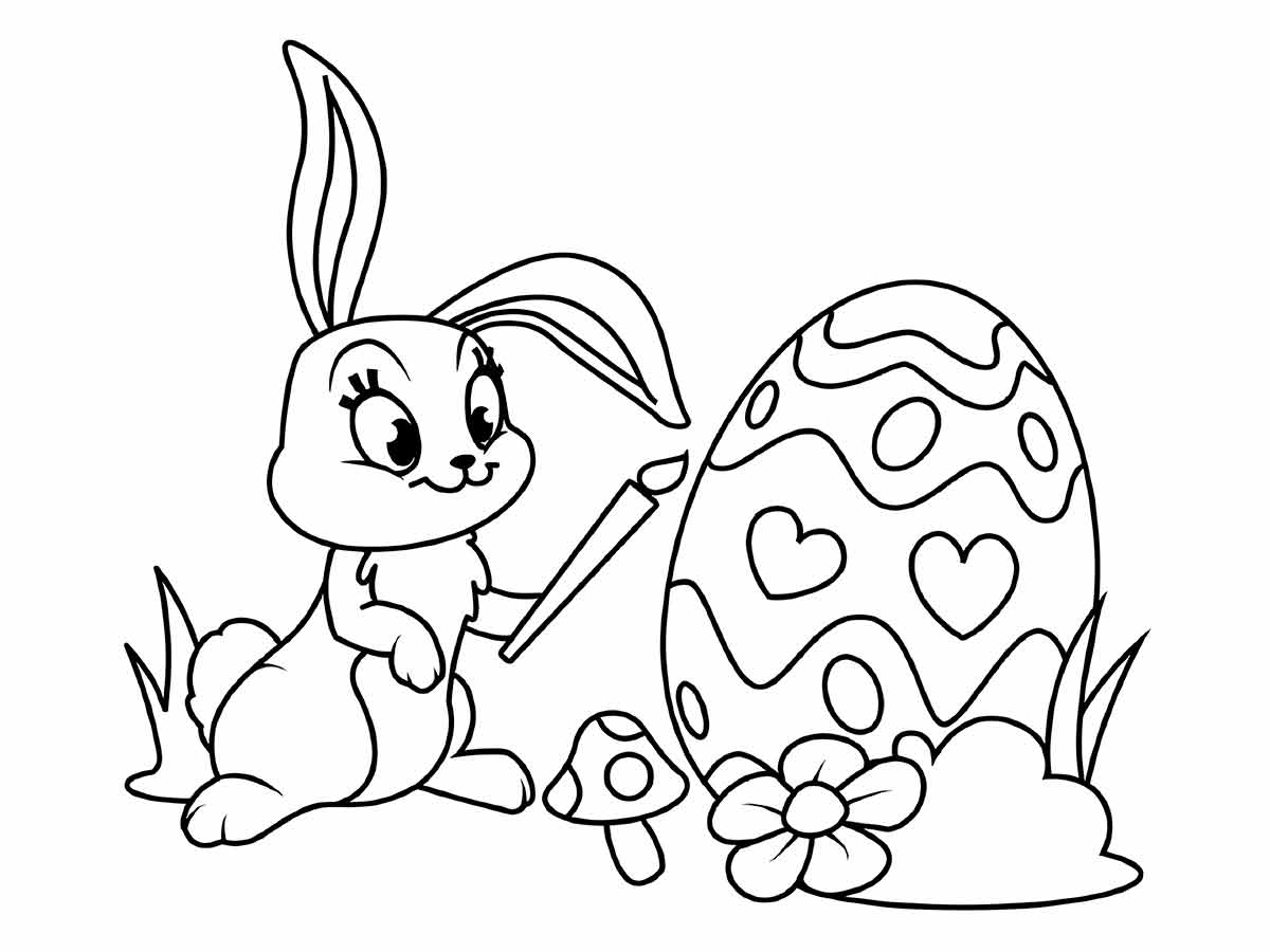 Easter bunny coloring page (27)