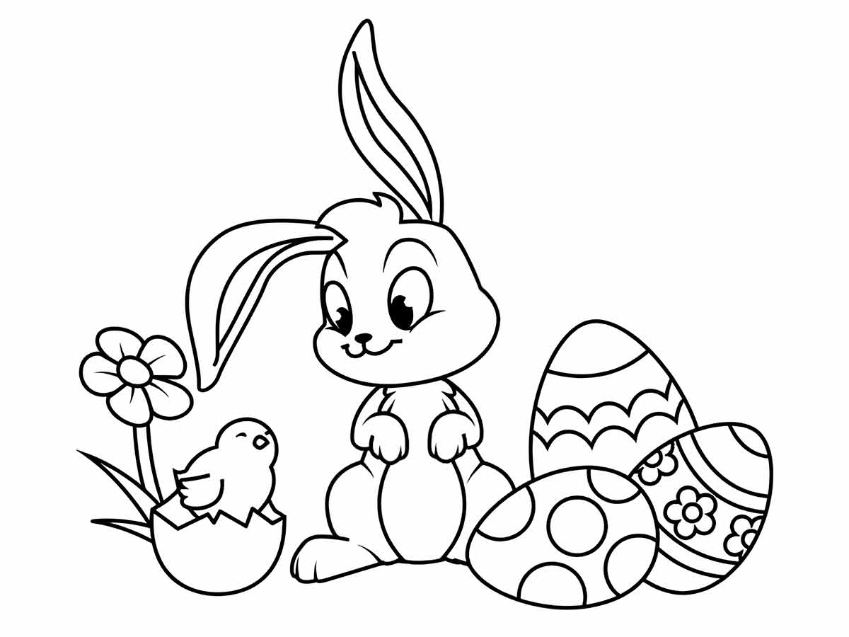 Easter bunny coloring page (29)