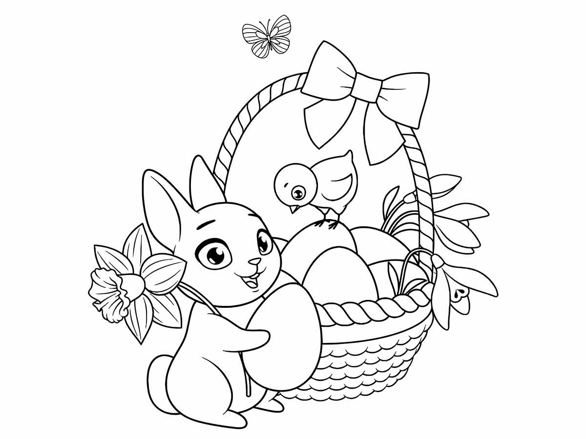 Easter bunny coloring page (31)