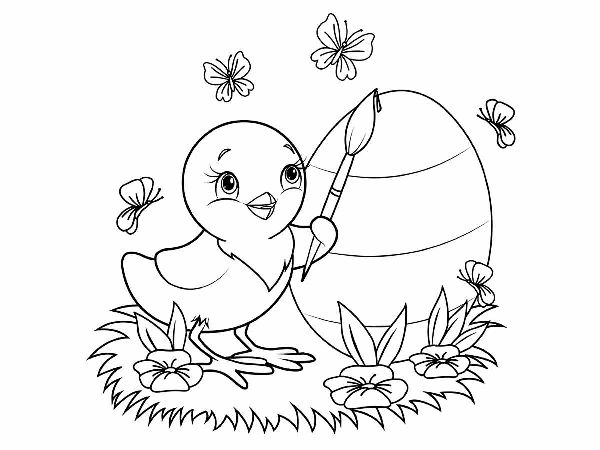 Easter bunny coloring page (32)