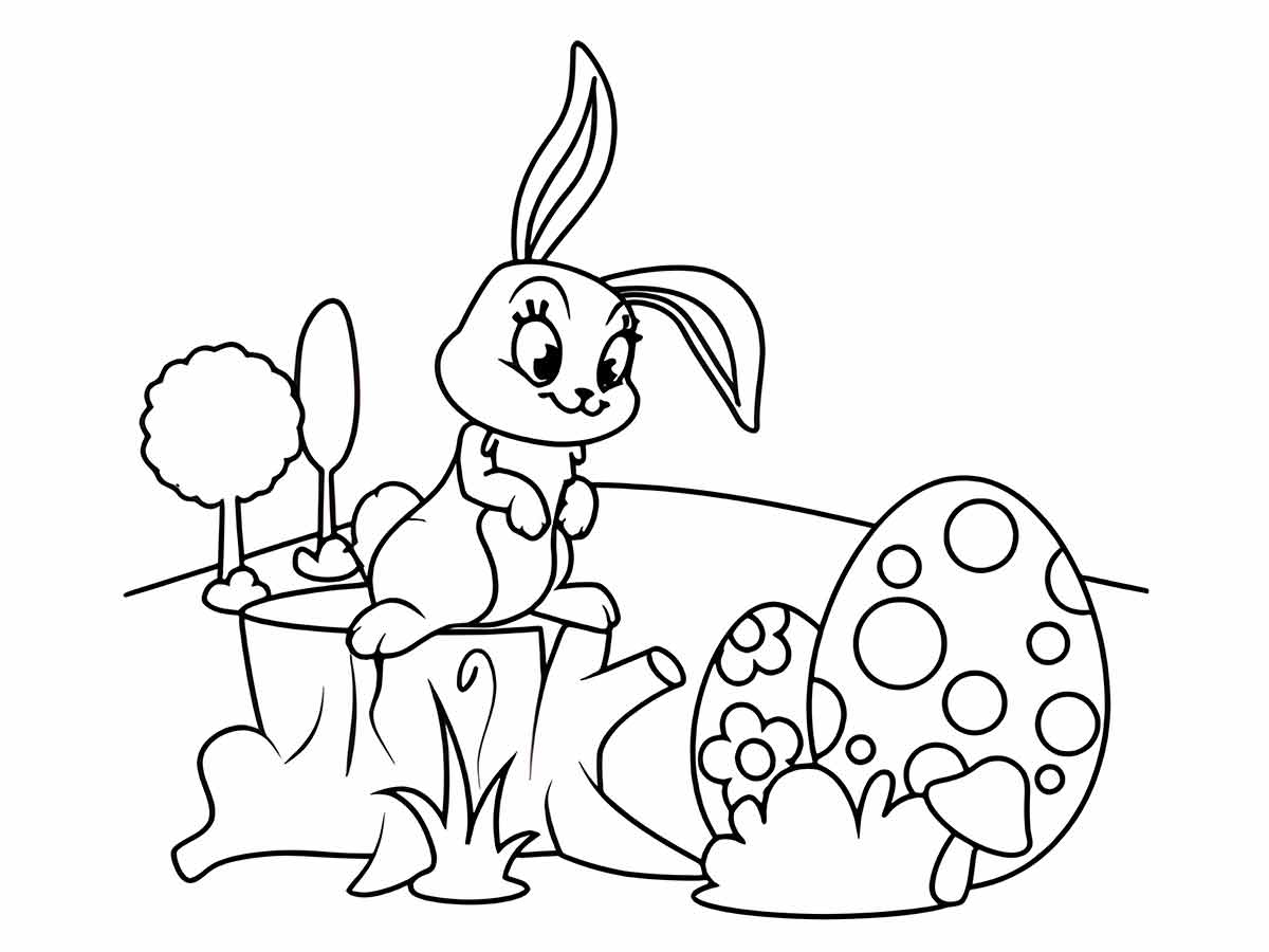 Easter bunny coloring page (33)