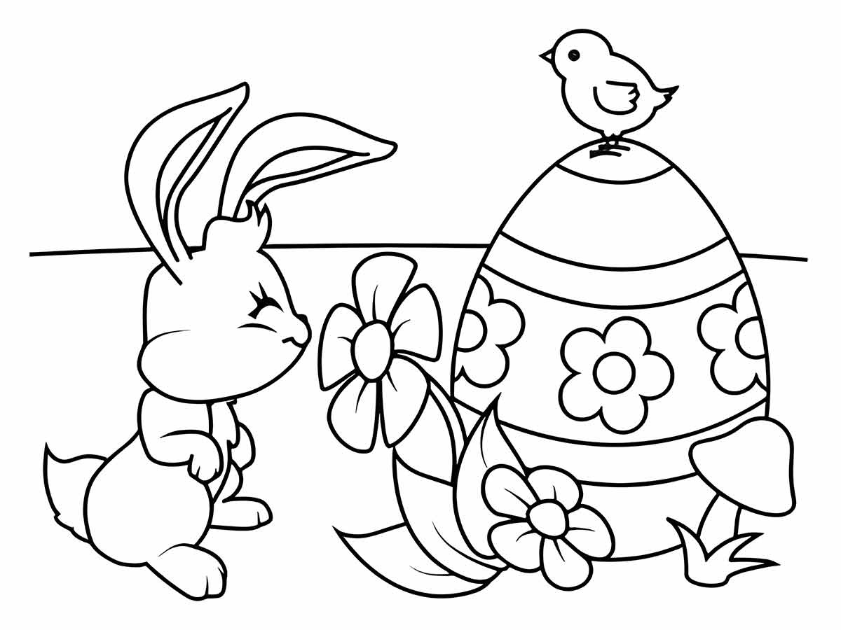 Easter bunny coloring page (34)