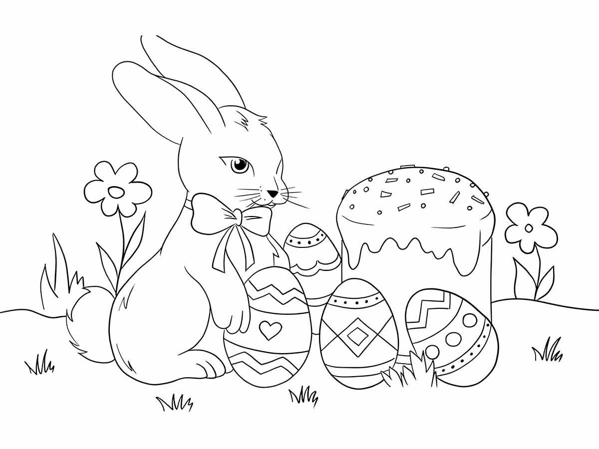 Easter bunny coloring page (35)