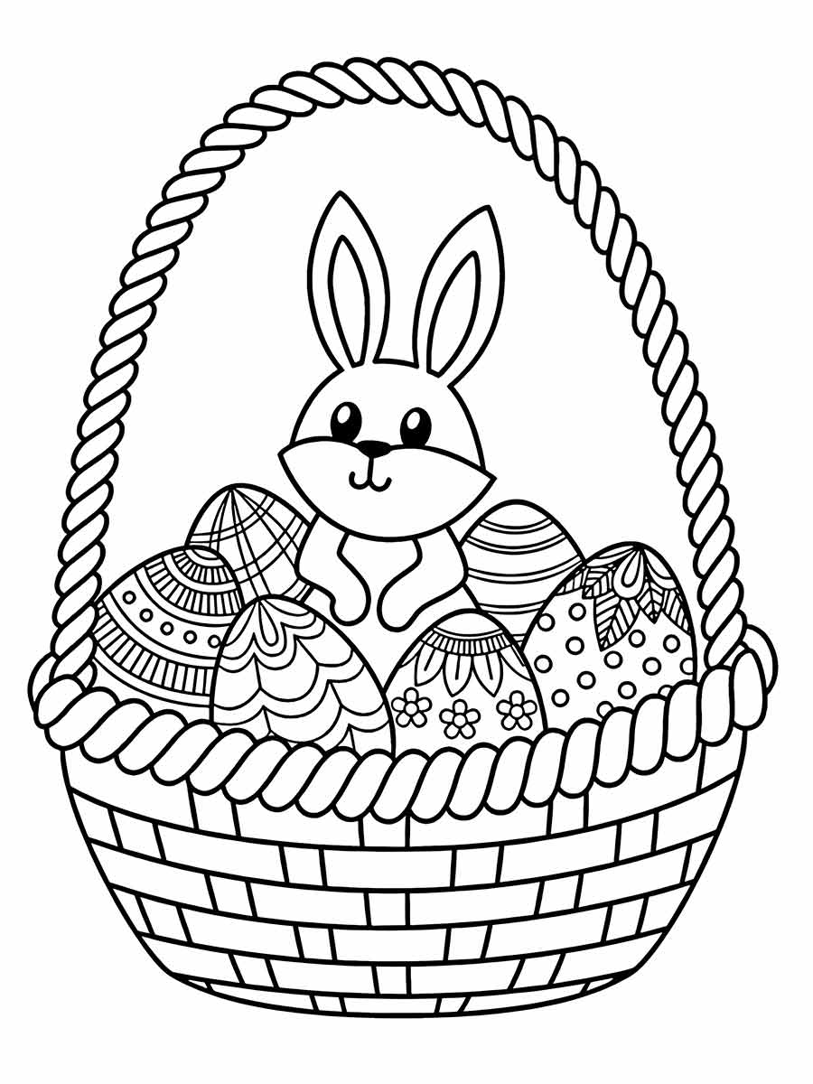 Easter bunny coloring page (36)