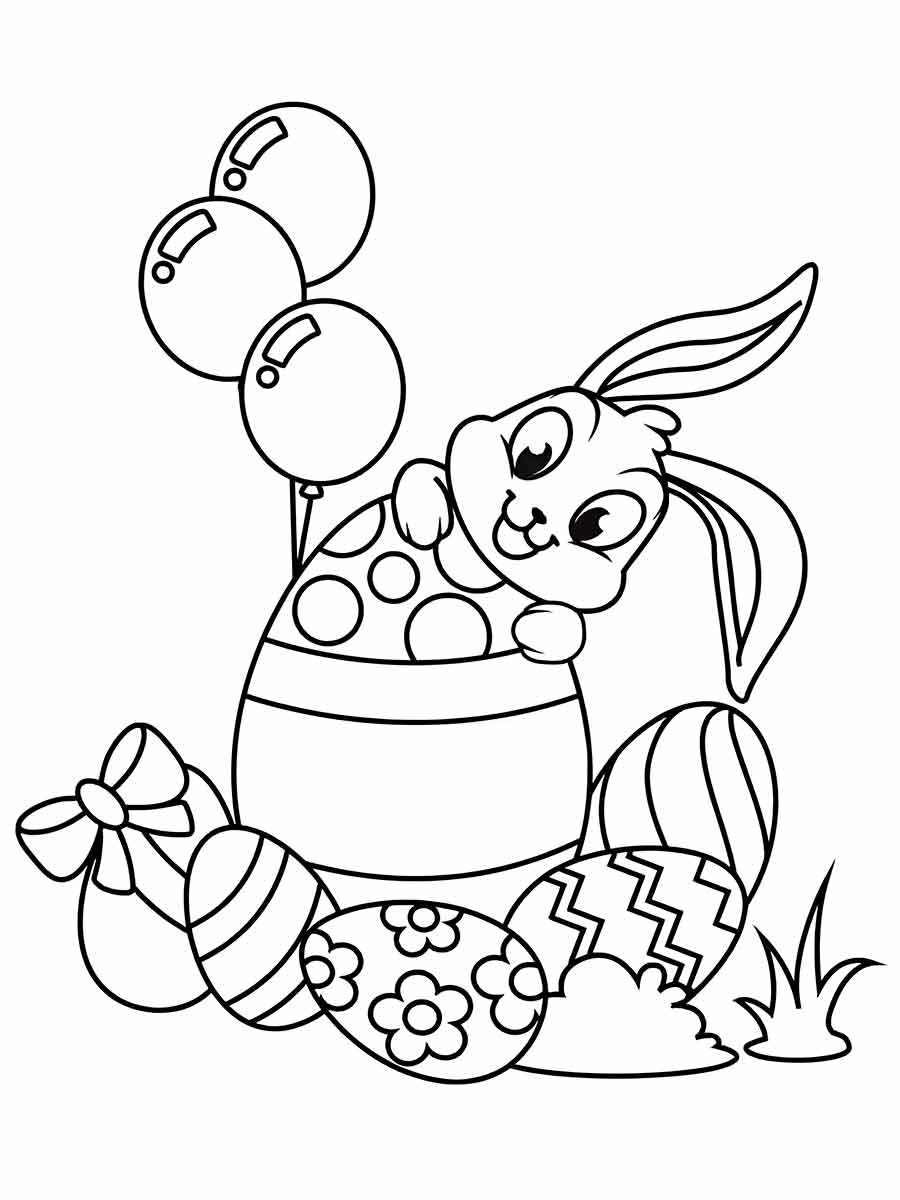 Easter bunny coloring page (38)