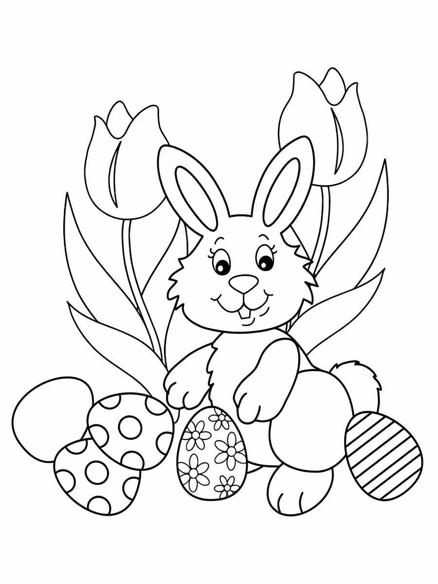 Easter bunny coloring page (39)