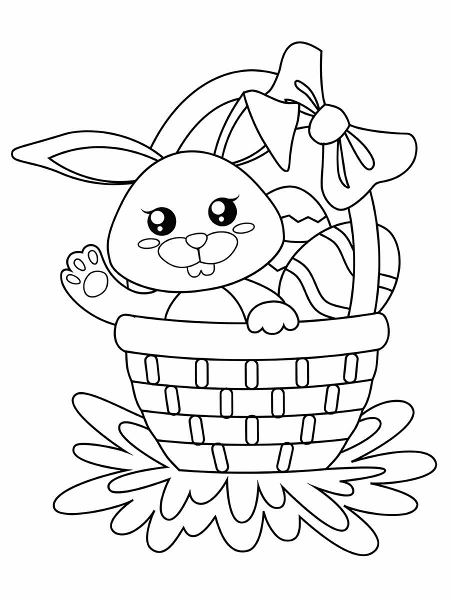 Easter bunny coloring page (40)