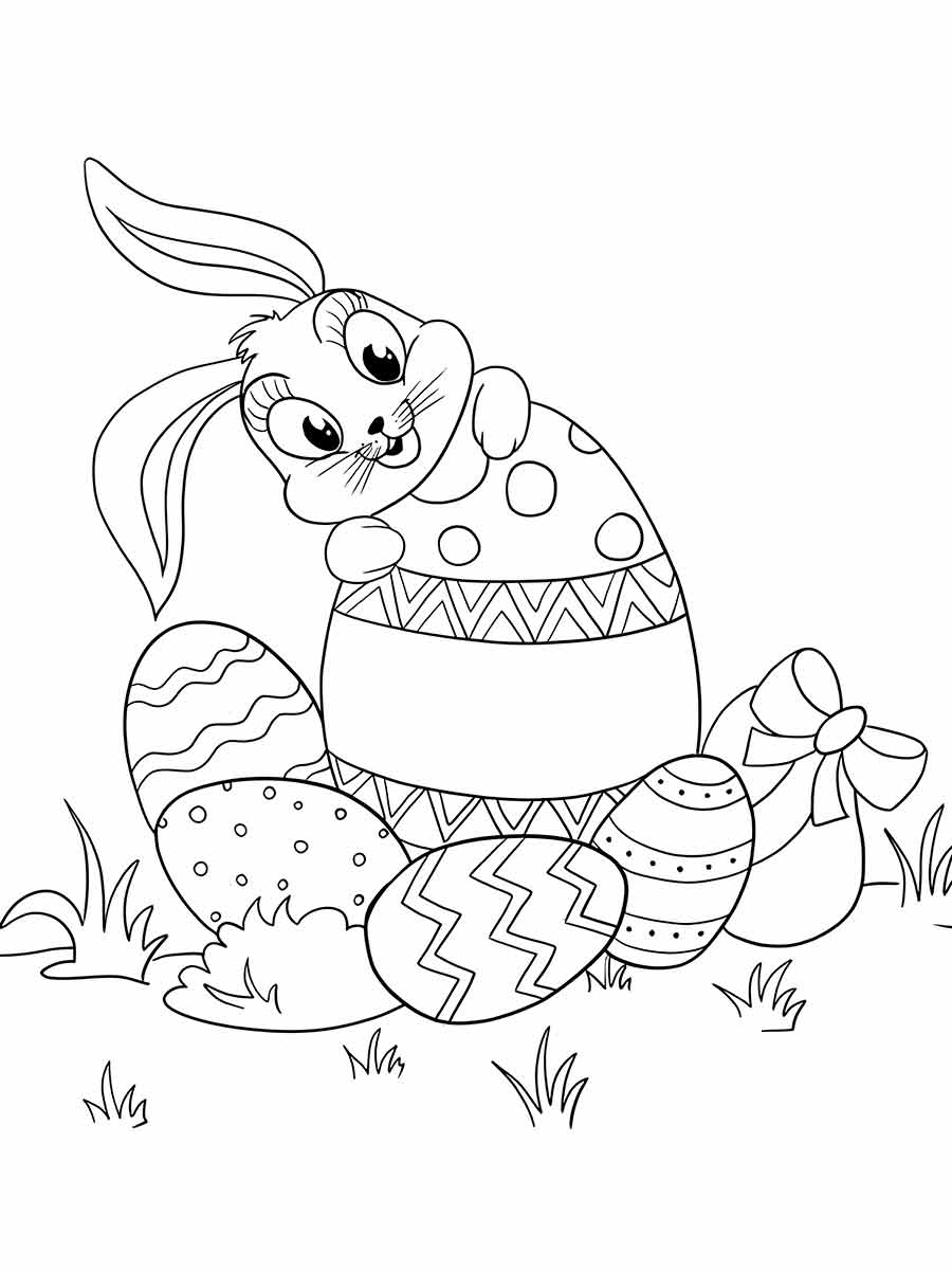 Easter bunny coloring page (41)