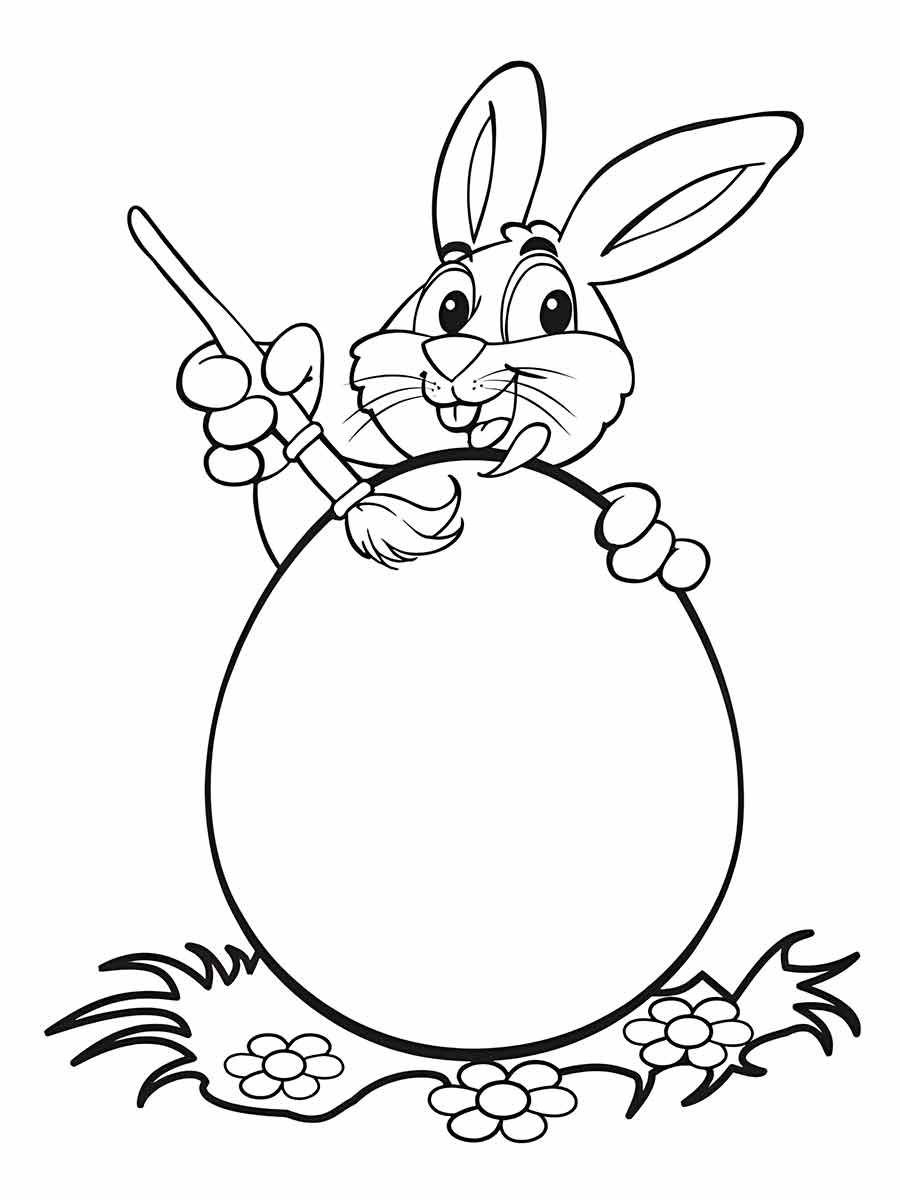 Easter bunny coloring page (42)